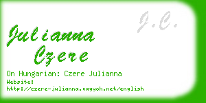 julianna czere business card